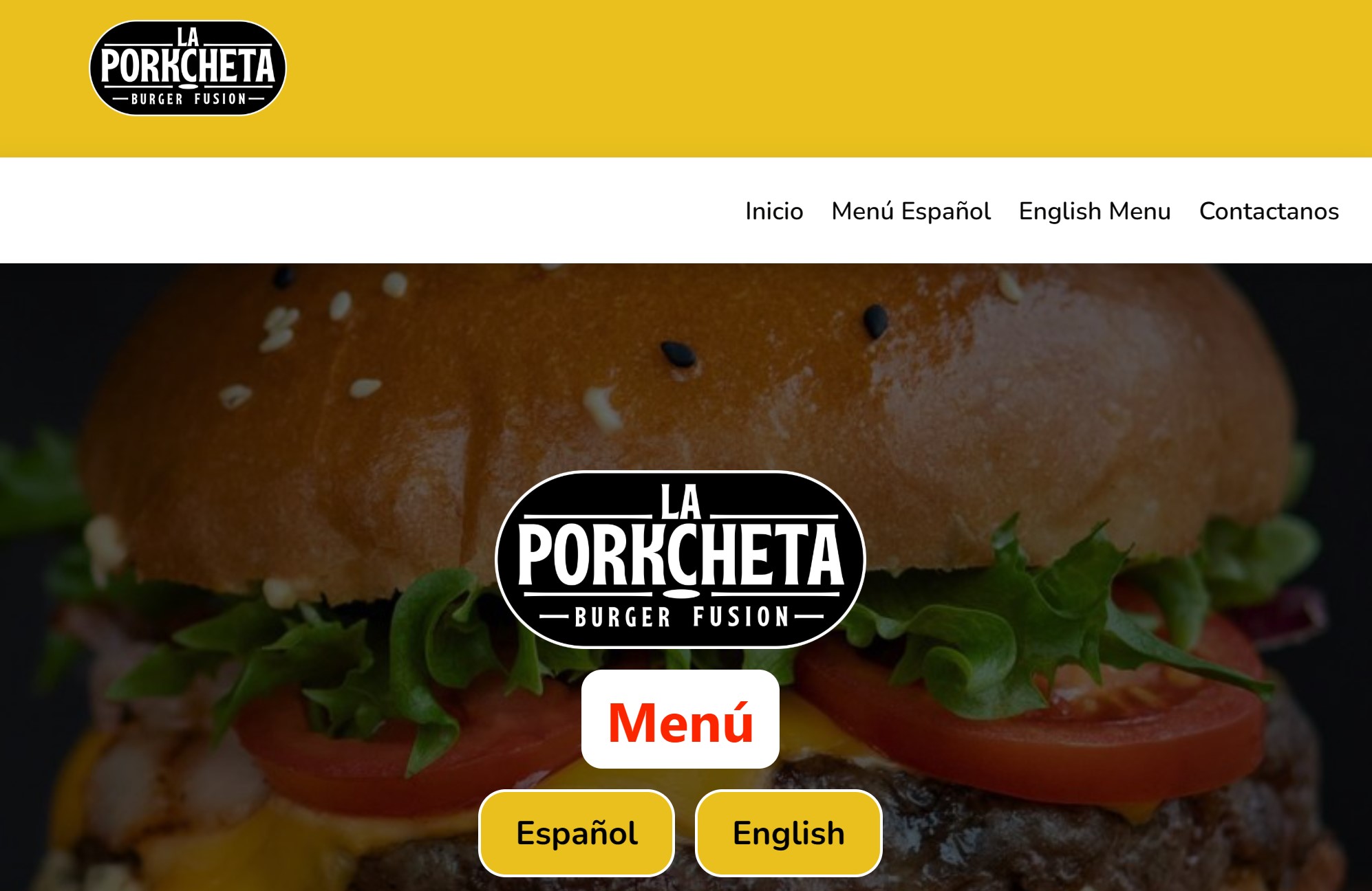 Vista previa del sitio web